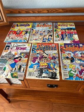 6 Vintage Comic Books Archie Series 1990 1991 Archie Veronica Betty